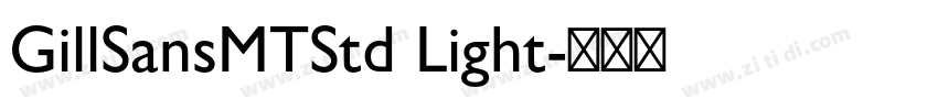 GillSansMTStd Light字体转换